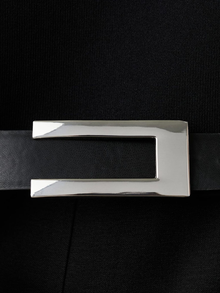 Mango Black Belted Jumpsuit - Image 6 of 6