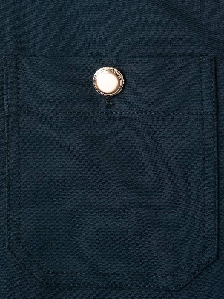 Mango Blue Button Detail Straight Leg Trousers - Image 2 of 2