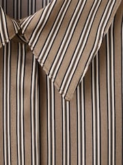 Mango Brown Stripe Long Sleeve Shirt - Image 2 of 2