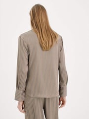 Mango Brown Stripe Long Sleeve Shirt - Image 3 of 5