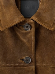 Mango Brown Suede Patch Pocket Jacket - Image 2 of 2
