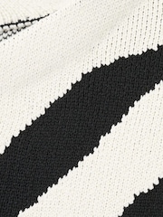 Mango Black Zebra Print Long Sleeve Jumper - Image 2 of 2