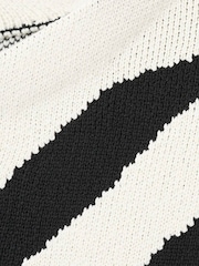 Mango Black Zebra Print Long Sleeve Jumper - Image 6 of 6