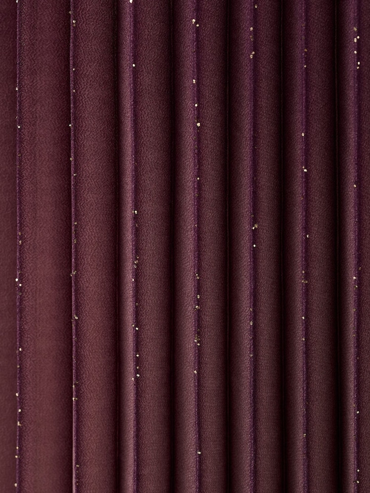 Mango Purple Pleated Sparkle Sleeveless Dress - Image 7 of 7 Mango Purple Pleated Sparkle Sleeveless Dress - Image 7 of 7