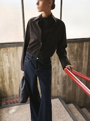 Mango Blue Wide Leg Jeans - Image 4 of 6