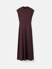 Mango Brown Fine Knit Maxi Dress - Image 5 of 6