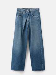 Mango Blue Wide Leg Jeans - Image 5 of 6