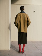 Mango Brown Detachable Collar Trench Coat - Image 2 of 6