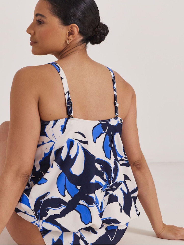 Simply Be Blue Magisculpt Blouson Top - Image 2 of 4