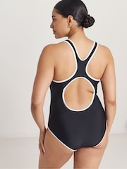 JD Williams Black Beach To Beach 3/4 Zip Swimsuit - Image 2 of 4