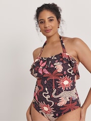 Simply Be Pink Knitted Swimsuit - Image 3 of 4