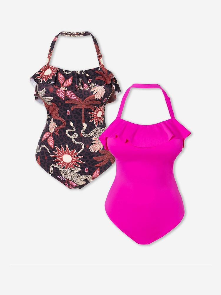 Simply Be 2 Pack Bandeau Ruffle Swimsuits - Bild 5 von 5 Simply Be 2 Pack Bandeau Ruffle Swimsuits - Bild 5 von 5