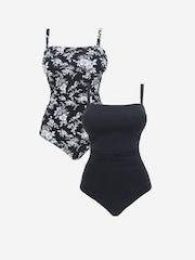 Simply Be Red Magisculpt Swimsuits 2 Pack - Image 1 of 5