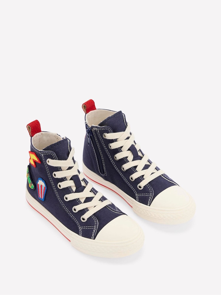 Boden Blue Canvas High Top - Image 2 of 3