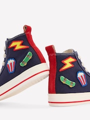 Boden Blue Canvas High Top - Image 3 of 3