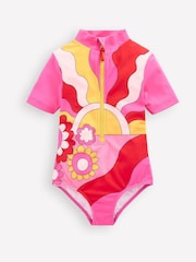 Boden Pink Short Sleeve Swimsuit - Image 1 of 3