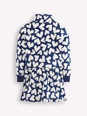 Boden Blue Heart Half-Zip Sweat Dress - Image 2 of 3
