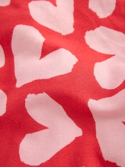 Boden Red Fun Heart Leggings - Image 3 of 3