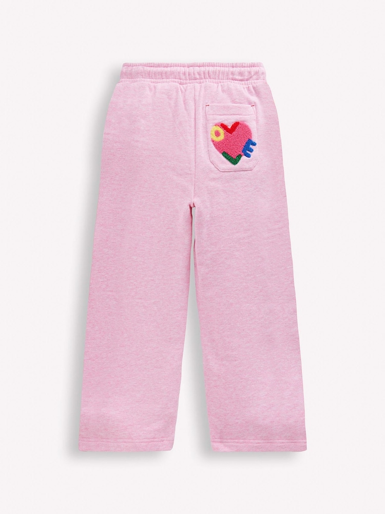 Boden Pink Bobbie Appliqué Joggers - Image 2 of 4