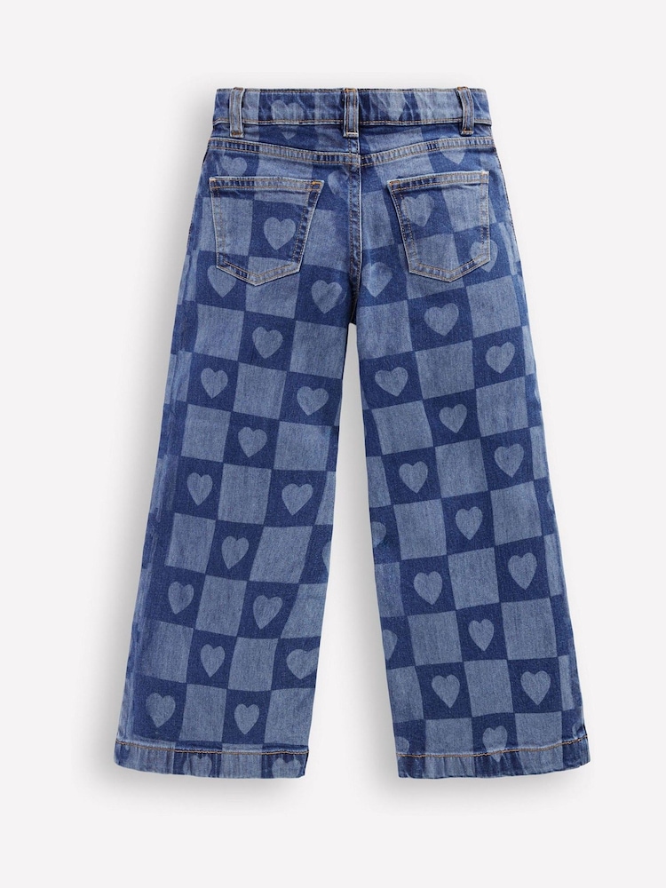 Boden Blue Heart Wide Leg Jeans - Image 2 of 4