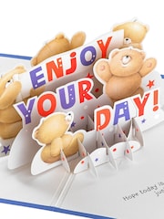 Hallmark Blue Celebrate Enjoy Your Day 3D Forever Friends Card - Image 4 of 5