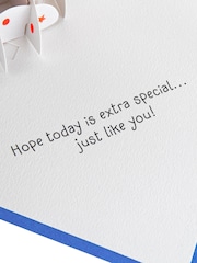 Hallmark Blue Celebrate Enjoy Your Day 3D Forever Friends Card - Image 5 of 5