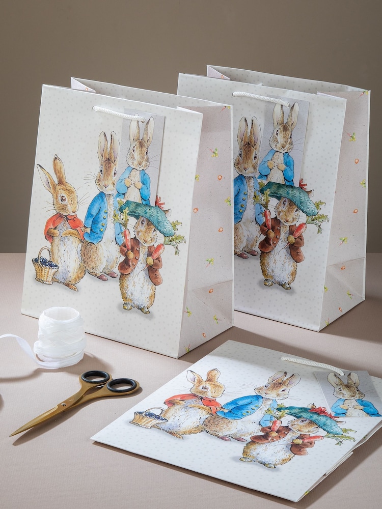 Hallmark Cream 3 Medium Peter Rabbit & Friends Gift Bag - Image 1 of 6