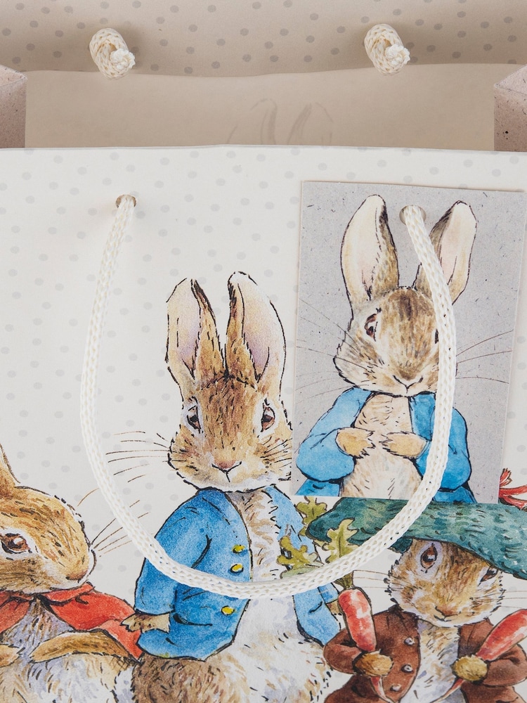 Hallmark Cream 3 Medium Peter Rabbit & Friends Gift Bag - Image 6 of 6