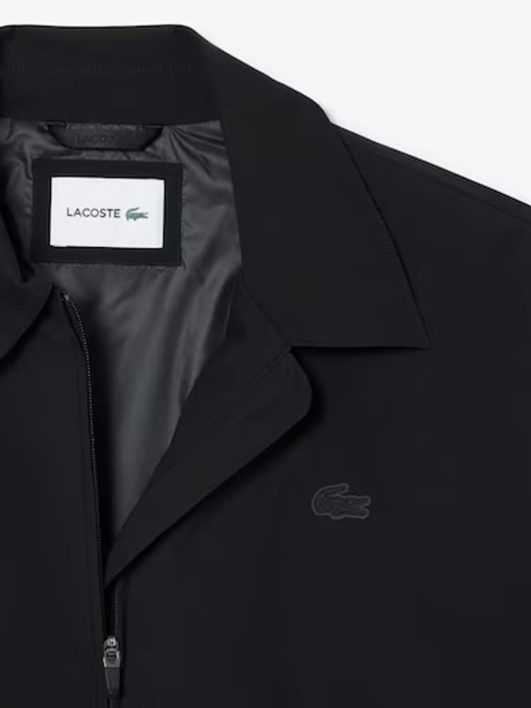 Lacoste Black Cropped Water Repellent Technical Jacket - Image 2 of 5