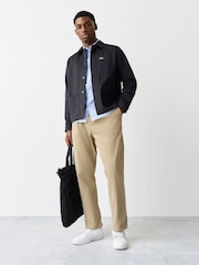 Lacoste Blue Relaxed Fit Cotton Twill Overshirt - Image 2 of 5
