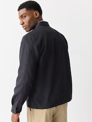 Lacoste Blue Relaxed Fit Cotton Twill Overshirt - Image 3 of 5