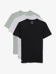 Lacoste Black Slim Fit Loungewear T-Shirt 3 Pack - Image 1 of 1