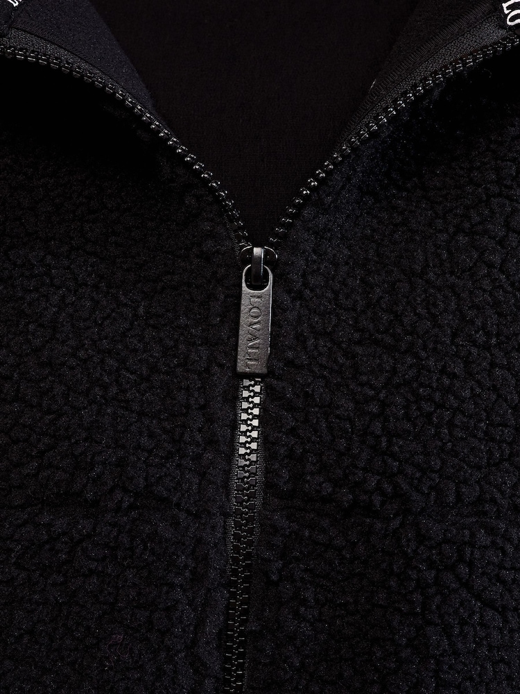 LOVALL Black Long Sleeve Zip Up Borg Fleece Jacket - Image 6 of 6 LOVALL Black Long Sleeve Zip Up Borg Fleece Jacket - Image 6 of 6