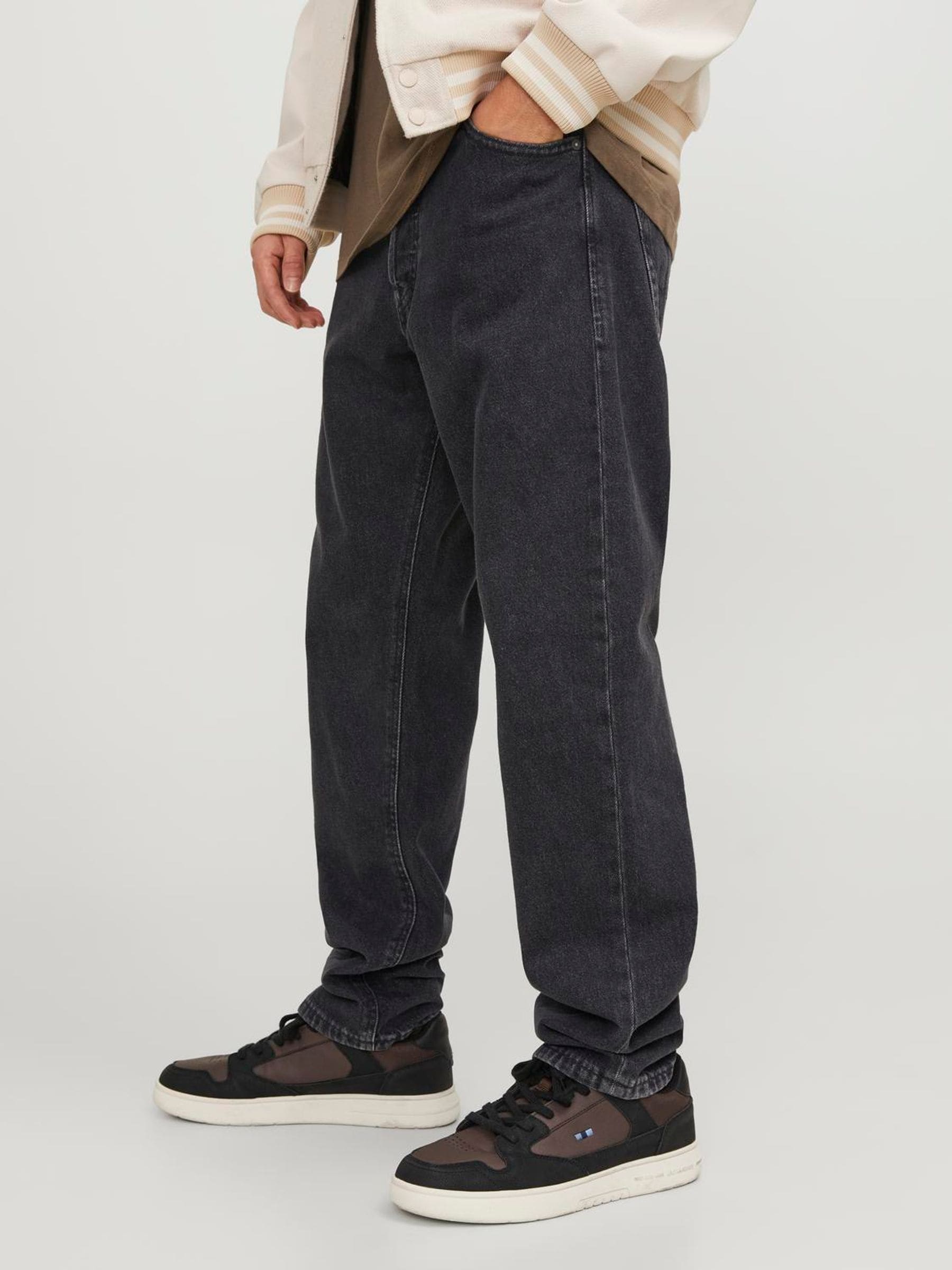 Buy JACK & JONES Black Wash Relaxed Fit Chris Jeans from Next India