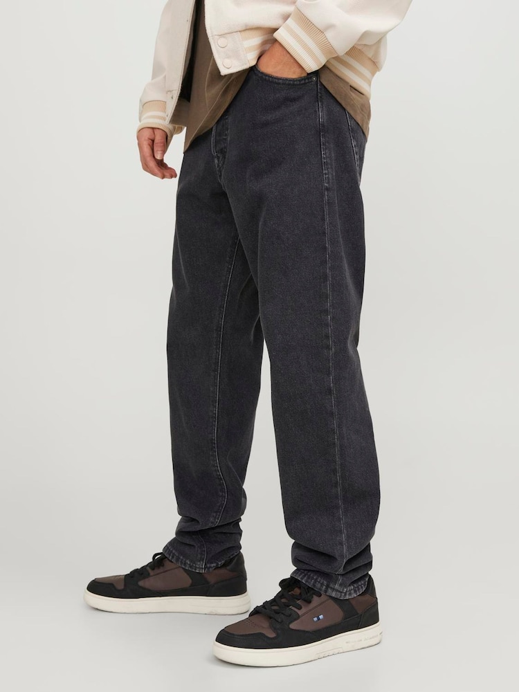 JACK & JONES Black Relaxed Fit Chris Jeans - Image 2 of 7 JACK & JONES Black Relaxed Fit Chris Jeans - Image 2 of 7