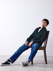 Dark Green Cord Tartan Check Long Sleeve Shirt - Image 2 of 7