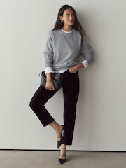 Green/Grey Supersoft Crew Neck Long Sleeve Jumpers 2 Pack - Image 3 of 9