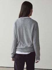 Green/Grey Supersoft Crew Neck Long Sleeve Jumpers 2 Pack - Image 4 of 9