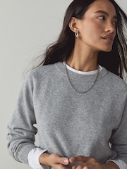 Green/Grey Supersoft Crew Neck Long Sleeve Jumpers 2 Pack - Image 5 of 9