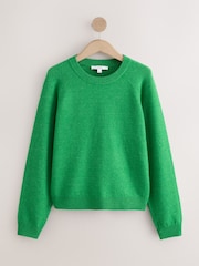 Green/Grey Supersoft Crew Neck Long Sleeve Jumpers 2 Pack - Image 6 of 9