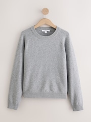 Green/Grey Supersoft Crew Neck Long Sleeve Jumpers 2 Pack - Image 7 of 9