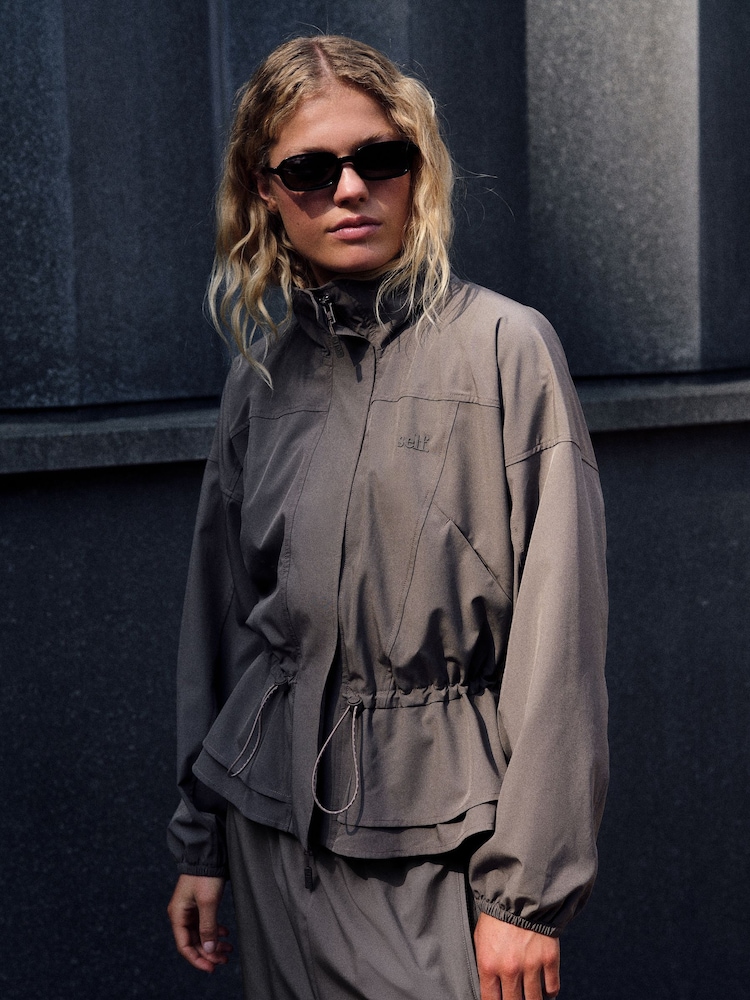 self. Stone 4 Way Stretch Funnel Neck Jacket - Image 1 of 9