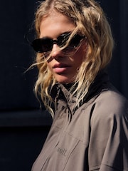 self. Stone 4 Way Stretch Funnel Neck Jacket - Image 6 of 9