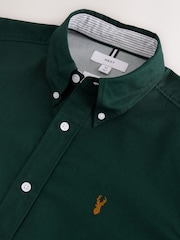 Green Slim Fit Oxford Long Sleeve Shirt - Image 12 of 12
