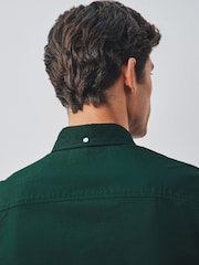Green Slim Fit Oxford Long Sleeve Shirt - Image 4 of 12