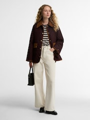 Barbour® Burgundy Red Whickham Quilted Jacket - Image 1 of 5
