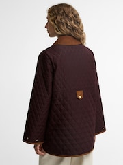 Barbour® Burgundy Red Whickham Quilted Jacket - Image 2 of 5