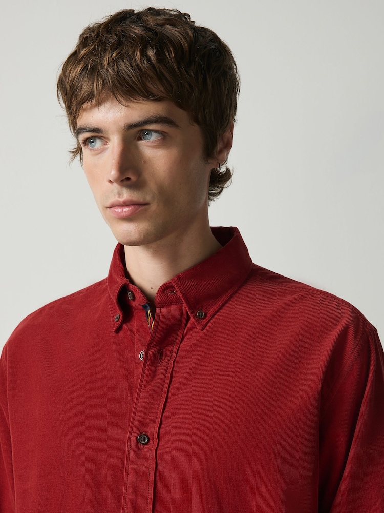 Red Cord Long Sleeve Shirt - Image 1 of 5 Red Cord Long Sleeve Shirt - Image 1 of 5