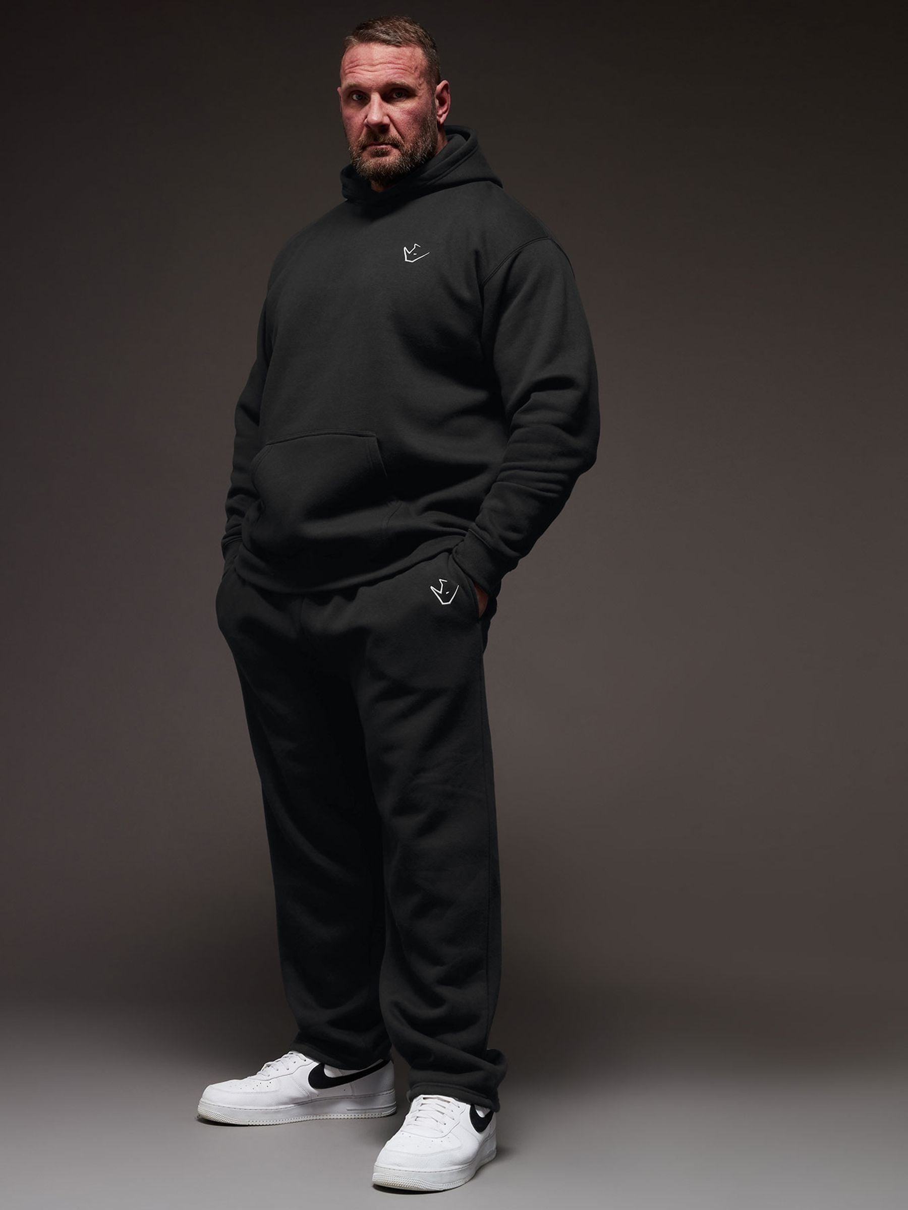 Badrhino Big & Tall Men's Black Ironrhino Rest Day Joggers - Image 3