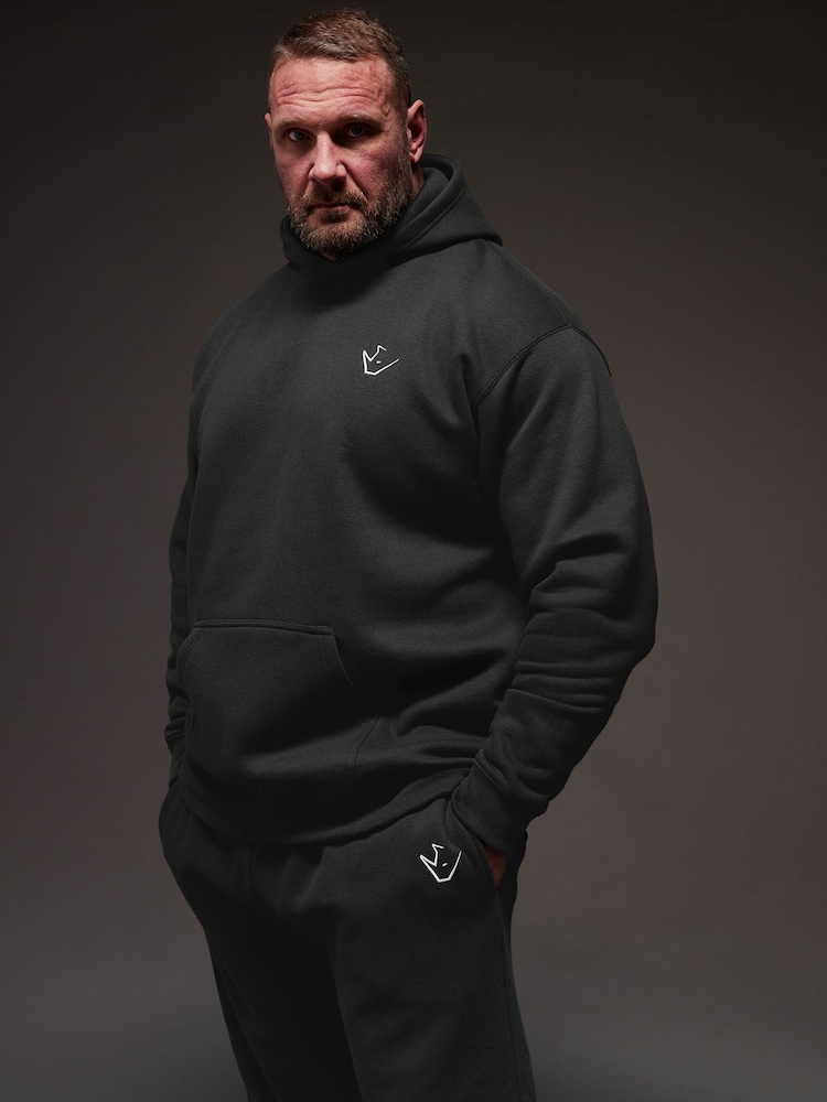 BadRhino Big & Tall Black IronRhino Rest Day Joggers - Image 2 of 5 BadRhino Big & Tall Black IronRhino Rest Day Joggers - Image 2 of 5